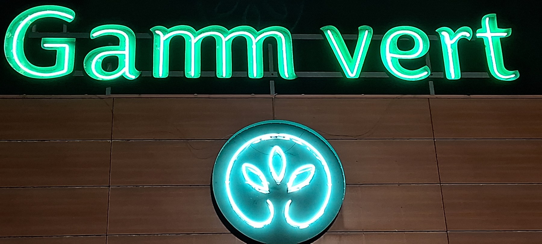 Enseigne néon Gamm Vert